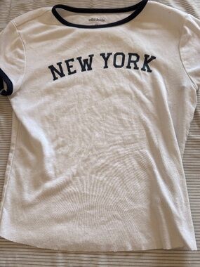 Wild Fable New York Graphic Ringer Tee | XS
